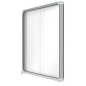 Nobo Vitrine intérieure pour 18 feuilles A4 avec surface magnétique et porte coulissante - 997x1412x54mm - Surface effaçable à s