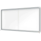 Nobo Vitrine Intérieure pour 27 Feuilles A4 avec Surface Magnétique et Porte Coulissante - 997x2072x54mm - Cadre en Aluminium -