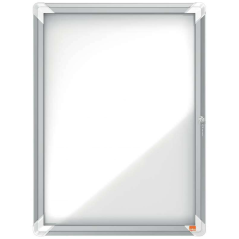 Nobo Vitrine d'Extérieur 4 Feuilles A4 Magnétique Surface Blanche 532x692x45mm Safe Aluminium