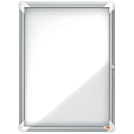 Nobo Vitrine d'Extérieur 4 Feuilles A4 Magnétique Surface Blanche 532x692x45mm Safe Aluminium