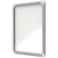Nobo Vitrine d'Extérieur 4 Feuilles A4 Magnétique Surface Blanche 532x692x45mm Safe Aluminium
