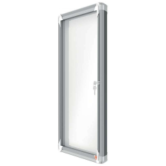 Nobo Vitrine d'Extérieur 4 Feuilles A4 Magnétique Surface Blanche 532x692x45mm Safe Aluminium
