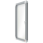 Nobo Vitrine d'Extérieur 4 Feuilles A4 Magnétique Surface Blanche 532x692x45mm Safe Aluminium