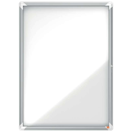 Nobo Vitrine Extérieure 9 Feuilles A4 Magnétique Blanc Surface 45mm - Sécurité - Aluminium - Couleurblanc