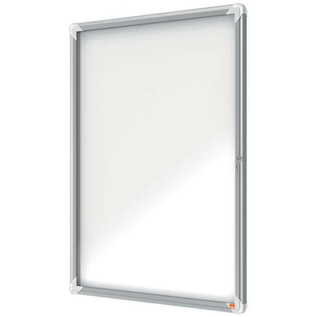 Nobo Vitrine Extérieure 9 Feuilles A4 Magnétique Blanc Surface 45mm - Sécurité - Aluminium - Couleurblanc