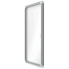Nobo Vitrine Extérieure 9 Feuilles A4 Magnétique Blanc Surface 45mm - Sécurité - Aluminium - Couleurblanc
