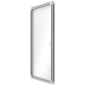 Nobo Vitrine Extérieure 9 Feuilles A4 Magnétique Blanc Surface 45mm - Sécurité - Aluminium - Couleurblanc