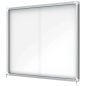 Nobo Premium Plus Vitrine Magnétique Porte Coulissante 15xA4 - 1140x970mm - Surface Magnétique - Blanc