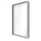 Nobo Premium Plus Vitrine Magnétique Porte Coulissante 15xA4 - 1140x970mm - Surface Magnétique - Blanc