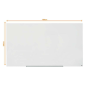 Tableau en verre magnétique Nobo Impression PRO 1900x1000mm - Design sans cadre - Invisamount - Blanc brillant