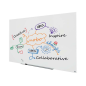 Tableau en verre magnétique Nobo Impression PRO 1900x1000mm - Design sans cadre - Invisamount - Blanc brillant