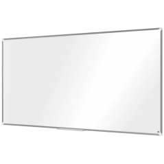 Tableau blanc magnétique Nobo Premium Plus en acier émaillé 2 000 x 1 000 mm - Montage en angle - Surface effaçable supérieure -