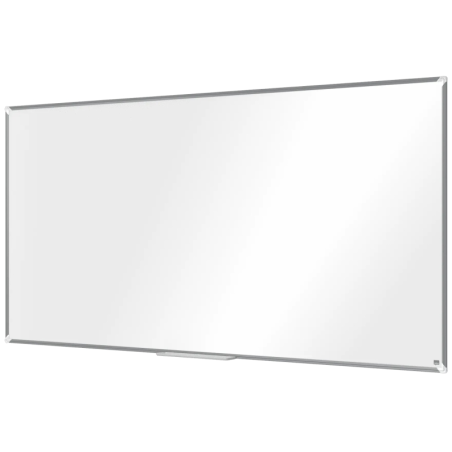 Tableau blanc magnétique Nobo Premium Plus en acier émaillé 2 000 x 1 000 mm - Montage en angle - Surface effaçable supérieure -