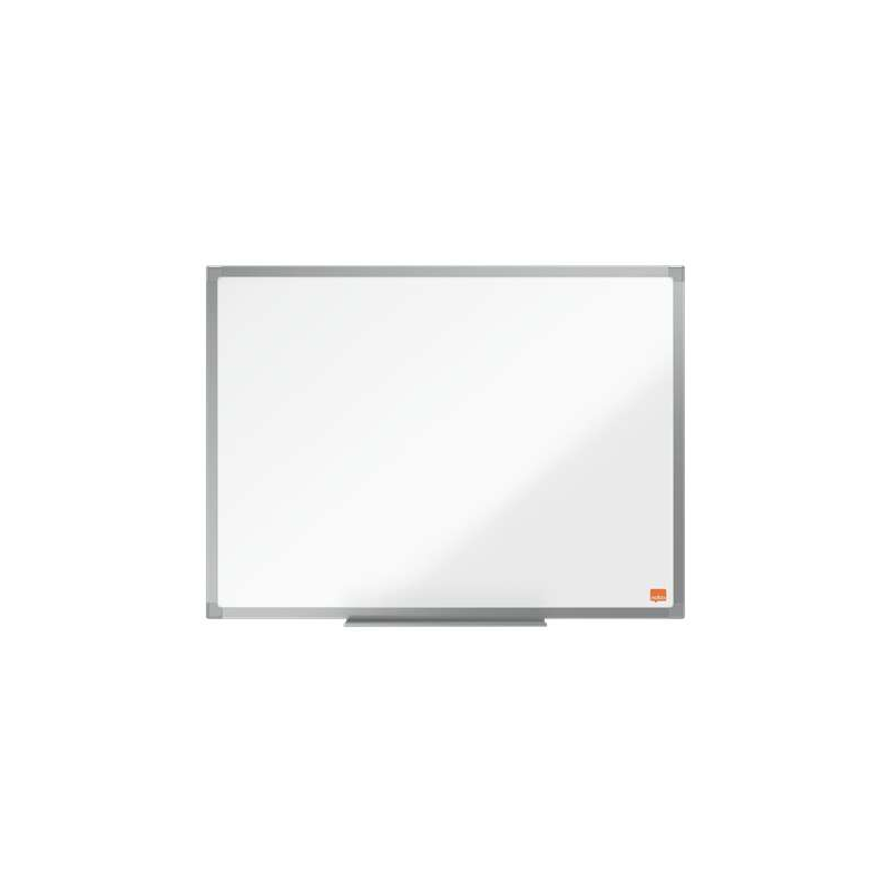 Nobo Essence Melamine Whiteboard 600x450mm - Cadre en aluminium anodisé - Plateau pour marqueurs - Couleur blanche