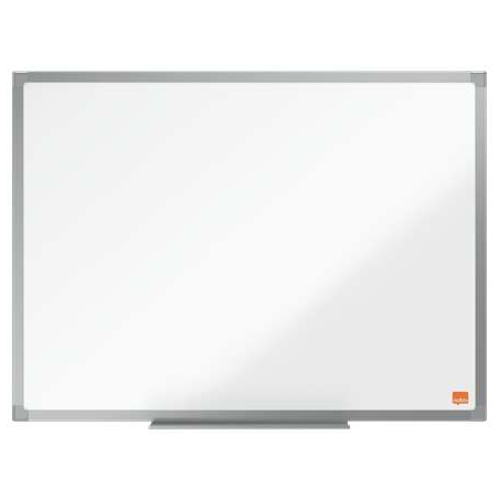 Nobo Essence Melamine Whiteboard 600x450mm - Cadre en aluminium anodisé - Plateau pour marqueurs - Couleur blanche