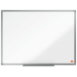Nobo Essence Melamine Whiteboard 600x450mm - Cadre en aluminium anodisé - Plateau pour marqueurs - Couleur blanche