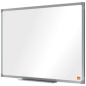 Nobo Essence Melamine Whiteboard 600x450mm - Cadre en aluminium anodisé - Plateau pour marqueurs - Couleur blanche