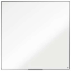Nobo Essence Melamine Whiteboard 1200x1200mm - Cadre en aluminium anodisé - Plateau pour marqueurs - Couleur blanche
