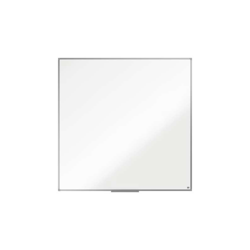 Nobo Essence Melamine Whiteboard 1200x1200mm - Cadre en aluminium anodisé - Plateau pour marqueurs - Couleur blanche