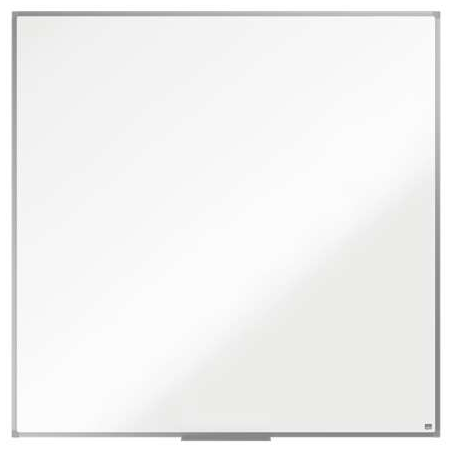Nobo Essence Melamine Whiteboard 1200x1200mm - Cadre en aluminium anodisé - Plateau pour marqueurs - Couleur blanche