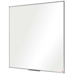 Nobo Essence Melamine Whiteboard 1200x1200mm - Cadre en aluminium anodisé - Plateau pour marqueurs - Couleur blanche