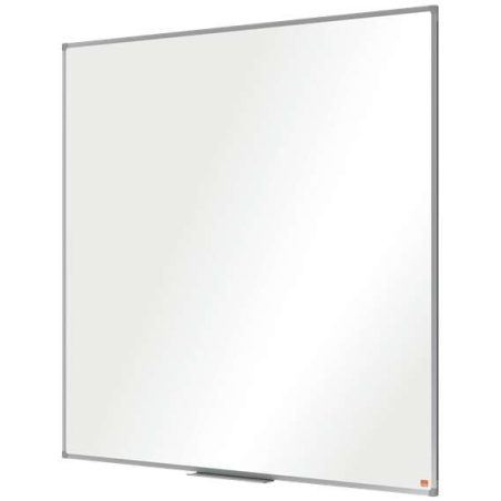 Nobo Essence Melamine Whiteboard 1200x1200mm - Cadre en aluminium anodisé - Plateau pour marqueurs - Couleur blanche