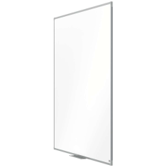 Nobo Essence Melamine Whiteboard 1200x1200mm - Cadre en aluminium anodisé - Plateau pour marqueurs - Couleur blanche