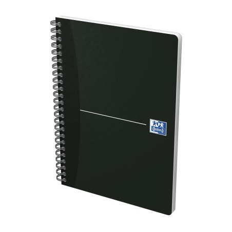 ✅ LOT de 5 Oxford Office Essentials Cahier à spirale A5 - Couverture souple - Double spirale - 1 ligne - 90 pag en stock