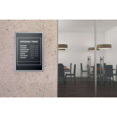 Nobo Porte-affiche A3 avec cadre à clip en aluminium - Cadre anodisé élégant - Mécanisme de clip à encliqueter - Surface d'affic