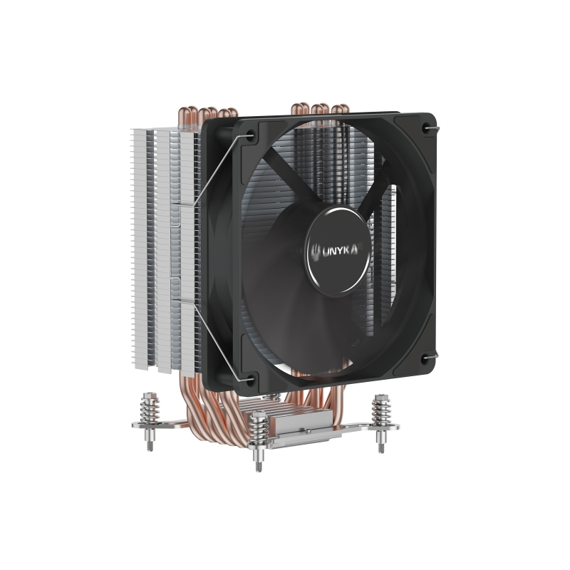 Refroidisseur de processeur Unykach Unycool H60 - Multisocket universel - Ventilateur 120 mm - Noir