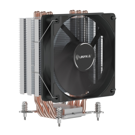 Refroidisseur de processeur Unykach Unycool H60 - Multisocket universel - Ventilateur 120 mm - Noir