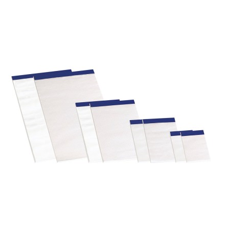 ✅ LOT de 10 Bloc-notes agrafé sans couverture Enri A7 - Format compact - 80 feuilles unies - Idéal à emporter en stock