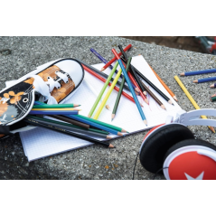 Coffret Stabilo Color avec 24 crayons de couleur - Mine de 2,5 mm - Idéal pour l'école - Couleurs assorties