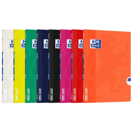 ✅ LOT de 10 Oxford Openflex Cahier Agrafé Couverture Plastique A4 Seyes - Couverture Plastique Résistante - Fo en stock