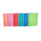 LOT de 5 Oxford Office My Colors Cahier à spirale A4 - Couverture plastique - 5x5 - 90 feuilles - Couleurs assorties