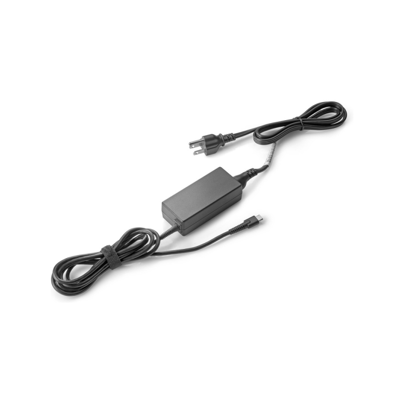 Adaptateur secteur HP 45 W USB-C LC - Chargeur USB-C 45 W avec charge rapide HP - Compatible avec les ordinateurs portables HP d