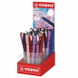 Présentoir Stabilo Worker+ Naturecolors Wildflower avec 30 stylos à encre liquide - Largeur de trait 0,5 mm - Écriture fluide et