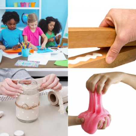 Colle blanche instantanée classique 1 000 g - Convient aux enfants et/ou à un usage domestique - Sans solvant - Blanche