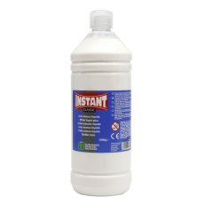 Colle blanche instantanée classique 1 000 g - Convient aux enfants et/ou à un usage domestique - Sans solvant - Blanche