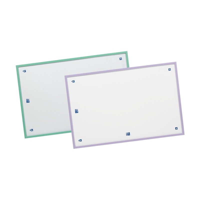 Tableau blanc Oxford A3 pastel x4 - Stylo et gomme inclus

