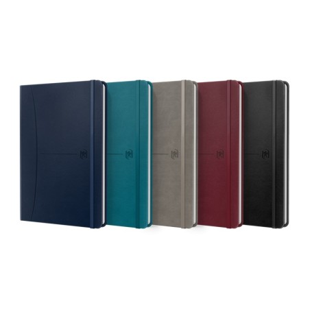 ✅ LOT de 5 Oxford Signature Cahier Cousu Couverture Extra Rigide A5 Uni - 80 Feuilles - Couleurs Assorties coule en stock