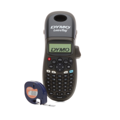 Imprimante d'étiquettes portable Dymo LetraTag LT100H - Écran LCD - Vitesse 6,8 mm/sec - Impression 2 lignes - Mémoire pour 9 ét