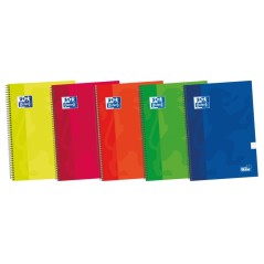 ✅ LOT de 5 Oxford School Classic Write&Erase Fº Carnet à spirales - Couverture extra rigide et résistante - G en stock