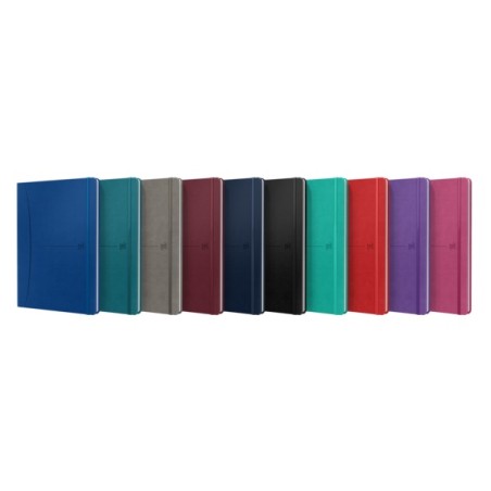 ✅ LOT de 10 Oxford Signature Cahier Cousu Couverture Extra Rigide B5 - 1 Ligne - 80 Feuilles - Couleurs Assortie en stock