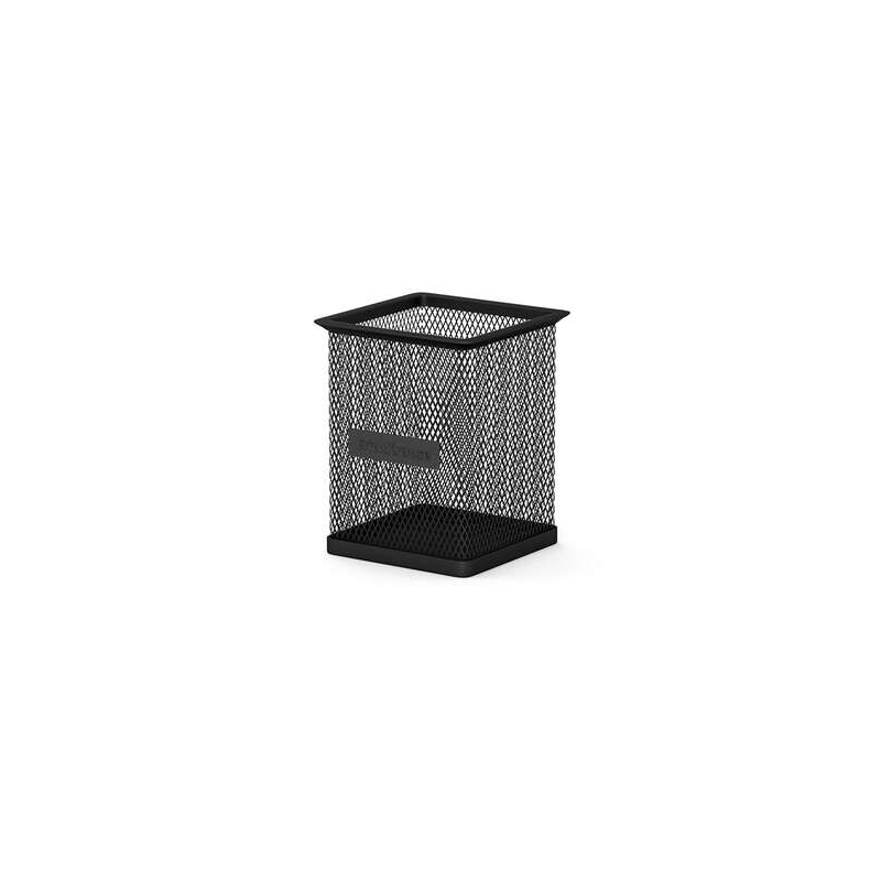 Erichkrause Compass Classic Square Pencil Holder - Organisation confortable sur le bureau - Matériau léger ajouré - Couleur Noir