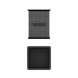 Erichkrause Compass Classic Square Pencil Holder - Organisation confortable sur le bureau - Matériau léger ajouré - Couleur Noir