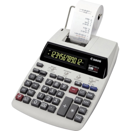 Calculatrice d'impression Canon MP120-MG-ES avec écran LCD 1 ligne à 12 chiffres - Impression noir et rouge - Conception de clav