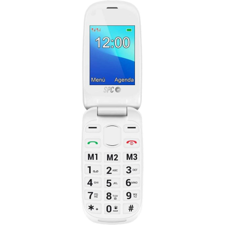 Téléphone portable SPC pour seniors avec gros boutons - Coque et boutons rétroéclairés - Bouton SOS et boutons de numérotation d