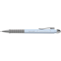 LOT de 5 Crayon mécanique Faber-Castell Apollo - Trait de 0,5 mm - Poignée ergonomique - Gomme intégrée - Corps bleu clair