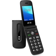 Téléphone à clapet SPC Titan - Design fonctionnel et élégant - Gros boutons et touches - Actions d'aide intelligentes - Accès di